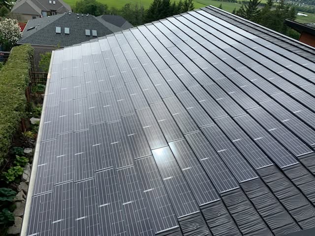 RARE Ironwood e-Panel integrated solar roofing system