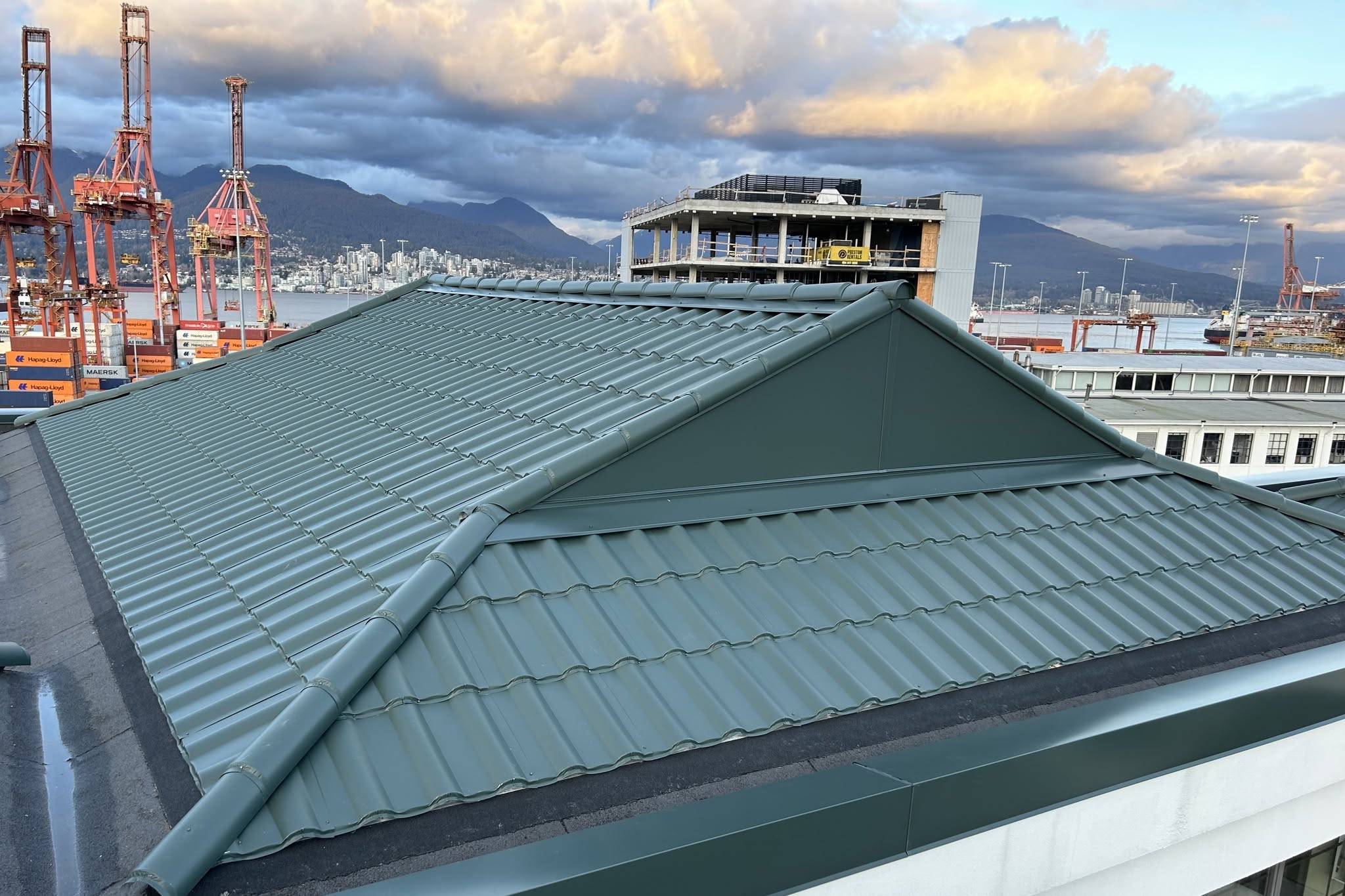 RARE architectural metal roofing Beckwith