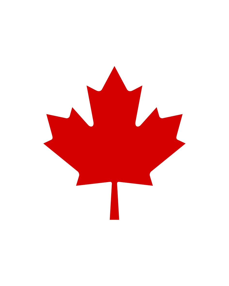 Canadian red maple leaf